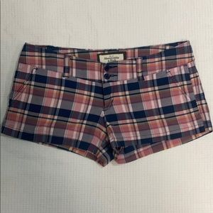 Abercrombie & Fitch Pink & Blue Plaid Shorts 2